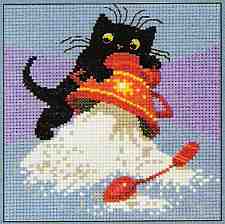 Кошку сахаром не задобрить (вышивка с сайта www.stitchability.co.uk)