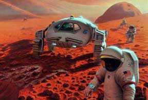 Члены экипажа пилотируемого космического корабля рискуют прибыть на Марс слепыми и бесплодными, а некоторые — и не прибыть вовсе (изображение с сайта media.nasaexplores.com)