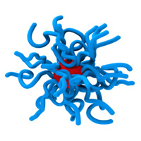 Синтезированные в ходе исследования сферические полимерные молекулярные щетки
