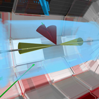 Столкновение протонов на Большом адронном коллайдере может привести к одновременному рождению двух бозонов Хиггса и их последующему распаду