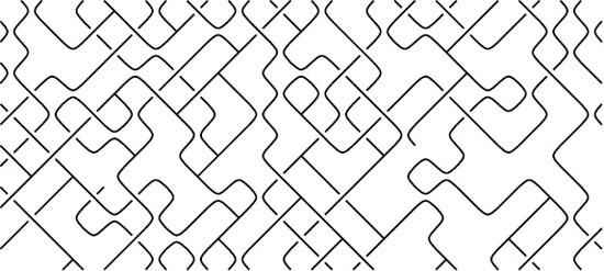 Рис. 1. Примерный вид струнного конденсата в дискретной модели (изображение с сайта arxiv.org)