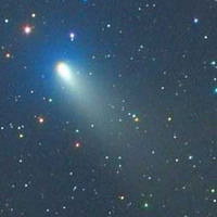 Фрагмент C кометы Швассмана-Вахмана 3. Снимок сделан 16 апреля 2006 года Мишелем Джагером (Австрия) при помощи 20-сантиметрового телескопа-рефлектора. Диаметр комы составляет около 10 угловых минут. Фото с сайта cometography.com