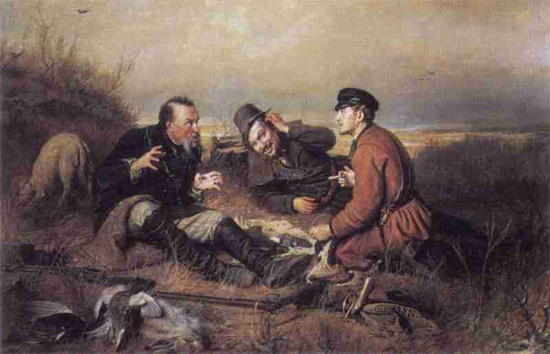 Давно известно, что убежденность рассказчика порой бывает обратно пропорциональна достоверности рассказа. Новое исследование итальянских психологов подводит научную базу под эту закономерность (В. Г. Перов, «Охотники на привале». Изображение с сайта lleo.aha.ru)