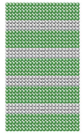 Рис. 2. Сверхрешетка — это чередующиеся слои толщиной в несколько атомов различных материалов с похожей кристаллической структурой (изображение из брошюры Нобелевского комитета, описывающей научную сторону эффекта)