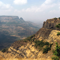 Деканские траппы в районе горной цепи Западные Гаты