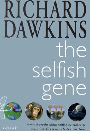 В книге Ричарда Докинза «The selfish gene» («Эгоистичный ген», 1976) впервые был общедоступным языком описан «геноцентрический» подход к пониманию эволюции. Развивая идеи ряда своих предшественников и учителей, Докинз показал, что если эволюция и работает «на благо» чего-то, то это «что-то» — ген, а вовсе не организм, не вид и не биосфера