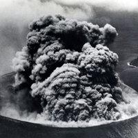 Извержение вулкана Барсена. 9 сентября 1952 года