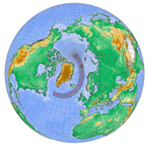 Рис. 3. Полоса полной фазы затмения 20 марта 2015 года