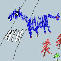 Правда ли, что собаки дальтоники? Рисунок © Е.В.