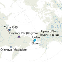 Точки, где были найдены кости 34 древних обитателей северной Евразии