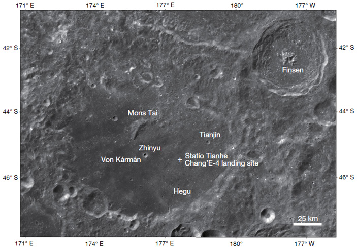 Рис. 3. Место посадки станции «Чанъэ-4»