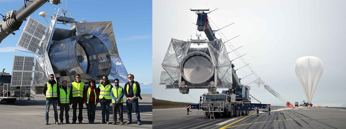 Рис. 4. Телескоп OLIMPO перед запуском