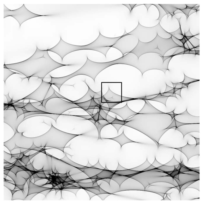 Рис. 7. Карта гравитационного микролинзирования для квазара QSO 2237+0305A