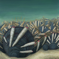 Рис. 1. Известные примеры ископаемых следов паразитов