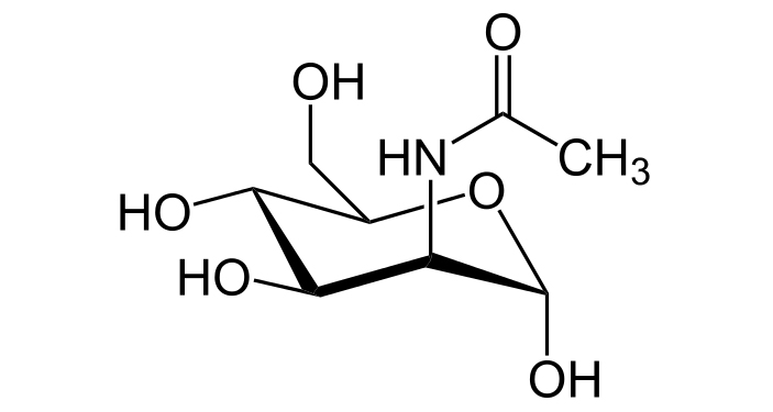 Рис. 3. N-ацетилманнозамин — предшественник сиаловой кислоты, в который была введена азидная группа