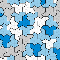 Фрагмент апериодического замощения плоскости копиями одной плитки