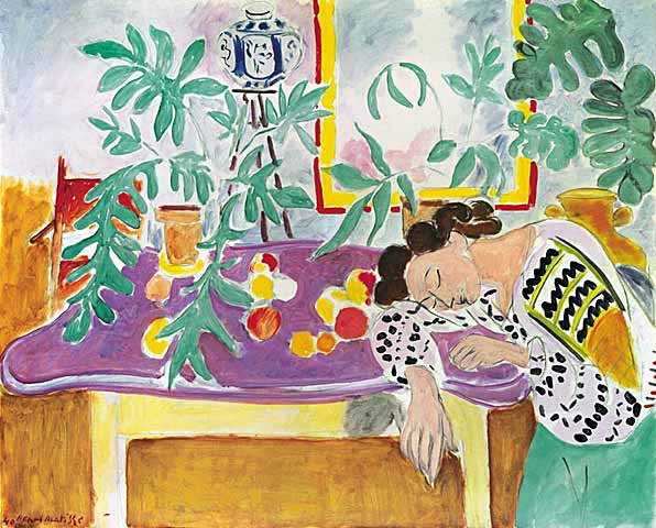 Анри Матисс. «Натюрморт со спящей девушкой» (1940). Изображение с сайта www.sleepeval.com