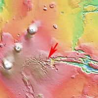 Топография поверхности Марса