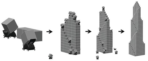 Последовательные стадии строительства модели Эмпайр-стейт-билдинг