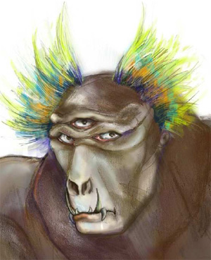 Существу, живущему в сильно искривленном пространстве-времени, удобнее рассматривать окружающий мир тремя глазами, не расположенными на одной прямой (изображение из обсуждаемой статьи)