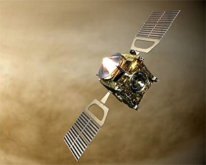 Venus Express над облаками Венеры (рис. с сайта www.esa.int)