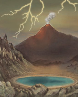 В письме своему другу Джозефу Хукеру Дарвин осторожно предположил, что жизнь могла зародиться из неживой материи в «маленьком теплом пруду». Вполне возможно, что он и на этот раз оказался прав. Рис. Katharine Sutliff из обсуждаемой статьи Карла Циммера в Science