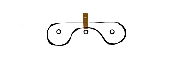 Рис. 4. Кусок скотча, который помогает различить третью и четвертую обмотки