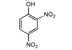 Рис. 1. Формула 2,4-динитрофенола
