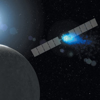 Прибытие Dawn к Церере — иллюстрация NASA