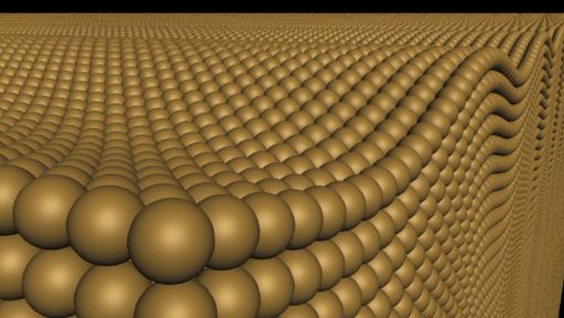 Коллективные колебания кристаллической решетки, фононы, протекают тем медленнее,\nчем больше их длина волны