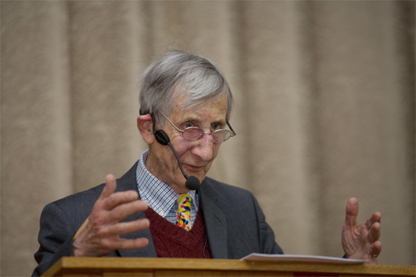 Freeman Dyson. Lebedev Physics Institute of the Russian Academy of Sciences, Moscow, Russia, 23 March 2009. Photo: Dynasty foundation