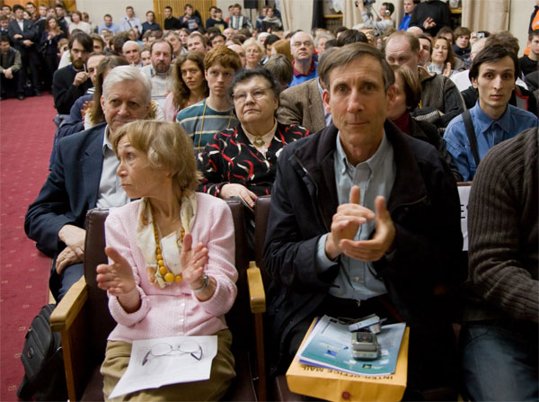 Freeman Dyson. Lebedev Physics Institute of the Russian Academy of Sciences, Moscow, Russia, 23 March 2009. Photo: Dynasty foundation